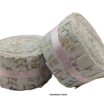 2,5" Sweetheart Island Batik Fabric rolls