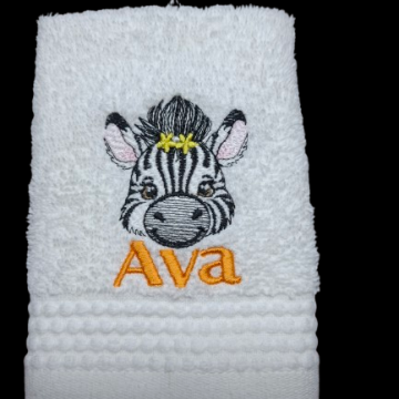 Zebra girl Face cloth