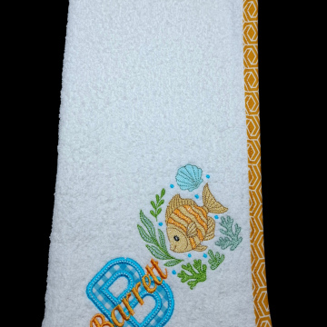 Applique Letter & Fish